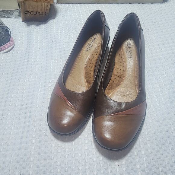 COBB HILL EUC WOMENS SZ 10W BROWN DARCY SLIPON SHOES - Picture 2 of 9